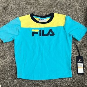 FILA Small Shirt- Blue and Yellow
